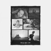 Foto Collage Aangepast DIY Aangepast 6 Foto Fleece Deken (Voorkant)