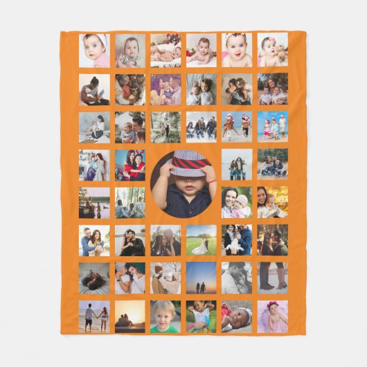 Foto Collage Aangepast voor DIY Fleece Deken (Voorkant)