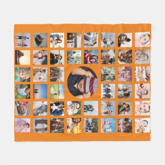 Foto Collage Aangepast voor DIY Fleece Deken (Voorkant (Horizontaal))