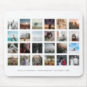 Foto Collage Aangepaste kleur Wit Muismat (Voorkant)