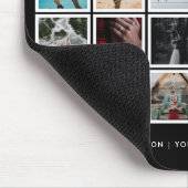 Foto Collage aangepaste kleur zwart Muismat (Hoek)