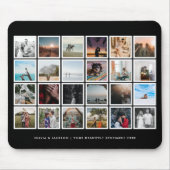 Foto Collage aangepaste kleur zwart Muismat (Voorkant)