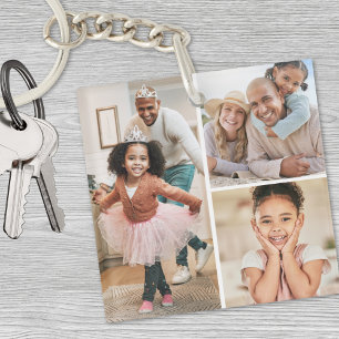 Foto Collage Afbeelding Dubbelzijdig Sleutelhanger