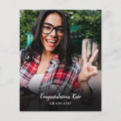 Foto Collage Afstudeerfeest Budget Uitnodiging (Achterkant)