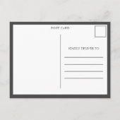 Foto collage afstudeerproject Minimaal Donkergrijs Briefkaart (Achterkant)