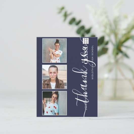 Foto Collage Afstuderen 2022 Hartelijk dank, marin Briefkaart (Staand voorkant)