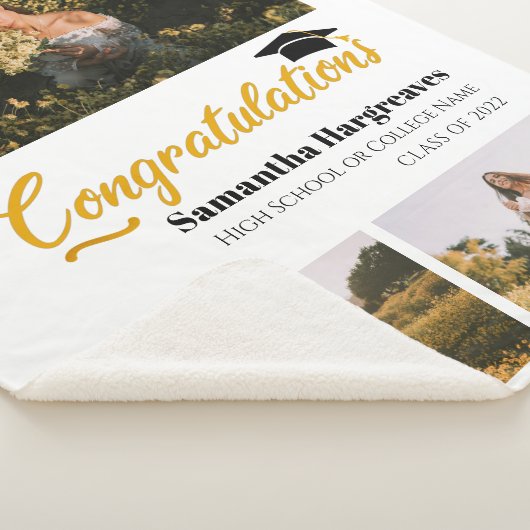 Foto Collage Afstuderen 2024 Afstuderen Keepsake Sherpa Deken (3/4)