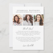 Foto Collage Afstuderen Bedankkaart (Achterkant)