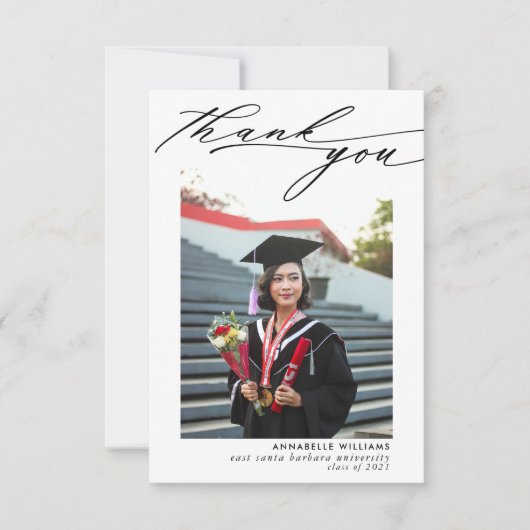 Foto Collage Afstuderen Bedankkaart (Voorkant)