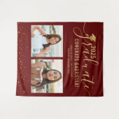 Foto Collage Afstuderen Booth Bourgogne Achtergron Wandkleed (Voorkant (horizontaal))