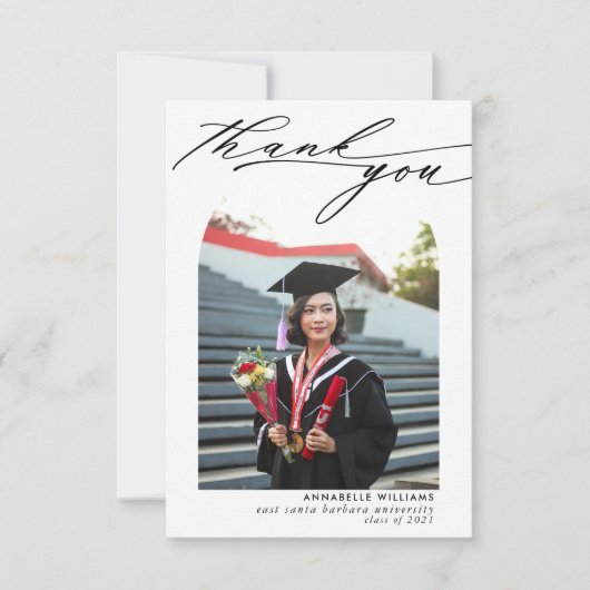 Foto Collage Afstuderen dank u kaart (Voorkant)