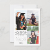 Foto Collage Afstuderen dank u kaart (Achterkant)