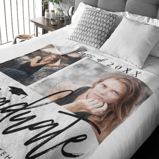 Foto Collage Afstuderen Fleece Blanket