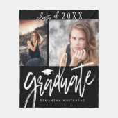 Foto Collage Afstuderen Fleece Blanket (Voorkant)