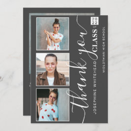 Foto Collage Afstuderen Hartelijk dank 2022 Dark G Bedankkaart