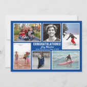 Foto Collage Afstuderen Open House Invitation Kaart (Voorkant)