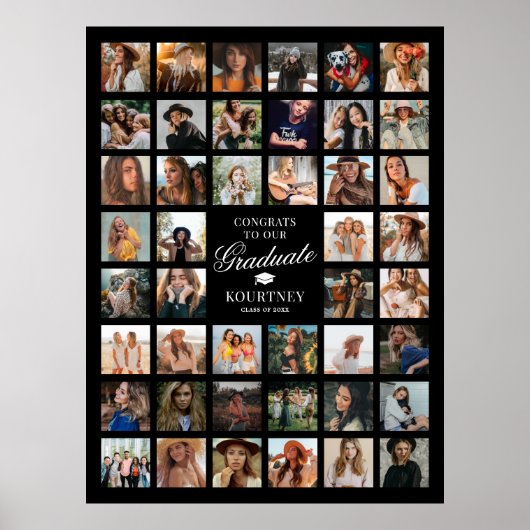 Foto Collage Afstuderen Poster (Voorkant)