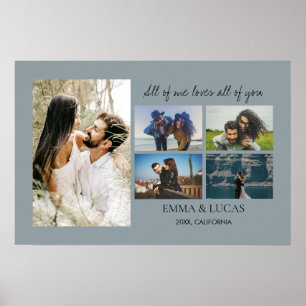 Foto Collage Alles van mij houdt van alles van jou Poster