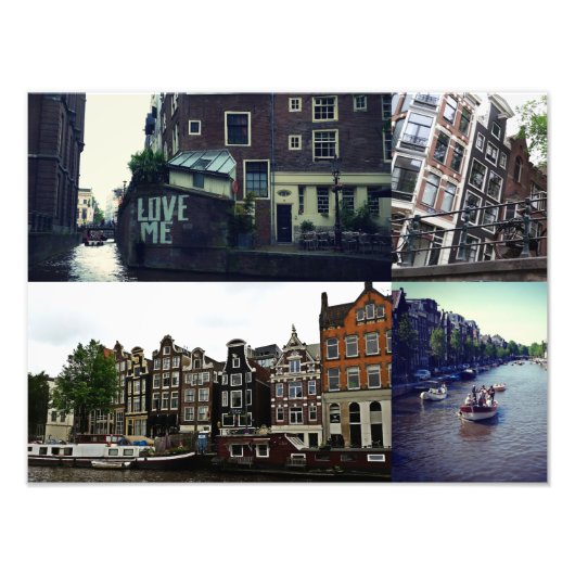 Foto collage Amsterdam 3 Afdruk (Voorkant)