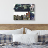 Foto collage Amsterdam 3 Canvas Afdruk (Insitu (Slaapkamer))