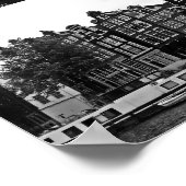 Foto collage Amsterdam 3 in zwart-wit Poster (Hoek)