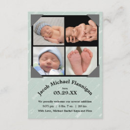 Foto Collage Arrows -3x5 Birth Announding Aankondiging