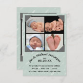 Foto Collage Arrows -3x5 Birth Announding Aankondiging (Voorkant / Achterkant)