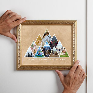 Foto Collage Avontuur 25-jarig Jubileum Koppels Poster