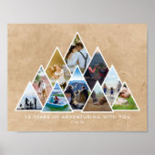 Foto Collage Avontuur 25e Verjaardag Paren Poster (Voorkant)