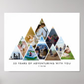Foto Collage Avontuur 25ste Verjaardag Paren Poster (Voorkant)