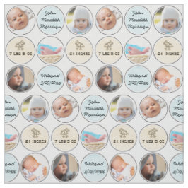 Foto: Collage Baby Boy Name, geboorte stats and du Stof
