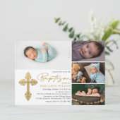 Foto Collage Baptisme Kaart (Staand voorkant)