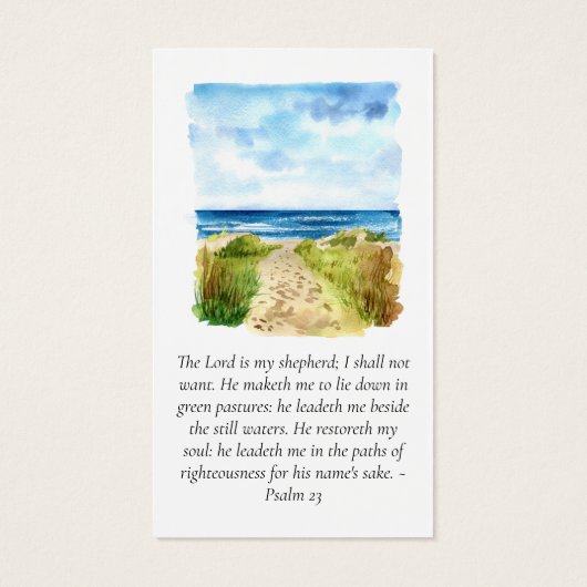 Foto Collage Beach Prayer Kaart (Achterkant)