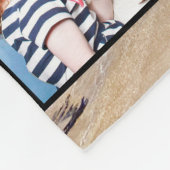 Foto Collage Beach We zijn familie Fleece Deken (Hoek)