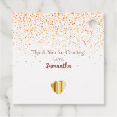 Foto collage bedankjes 70e verjaardagsfeestje labels (Achterkant)