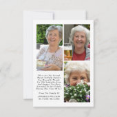 Foto Collage Begrafenis Dank u kaart (Achterkant)