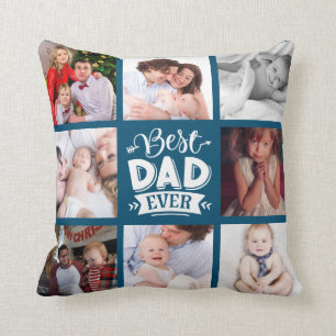 Foto Collage BEST DAD OOIT Fathers Day Gift Kussen