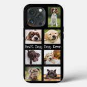 Foto Collage Best Dog Dad Ever Black White Case-Mate iPhone Case (Achterkant)