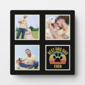 Foto Collage Best Dog Dad Ever Plaque Fotoplaat (Voorkant)