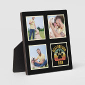 Foto Collage Best Dog Dad Ever Plaque Fotoplaat (Voorkant)