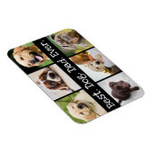 Foto Collage Best Dog Dad in Black and White Magneet (Rechterzijde)