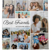 Foto Collage Best Friends Forever Douchegordijn (Voorkant)