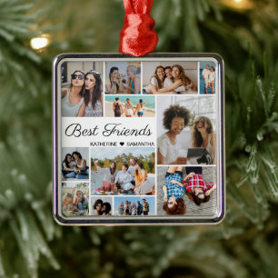 Foto Collage Best Friends Forever Metalen Ornament