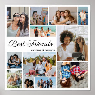 Foto Collage Best Friends Forever Poster