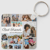 Foto Collage Best Friends Forever Sleutelhanger (Achterkant)
