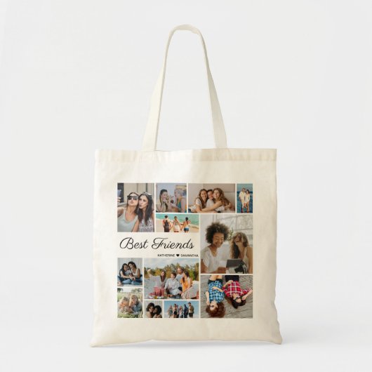 Foto Collage Best Friends Forever Tote Bag (Voorkant)