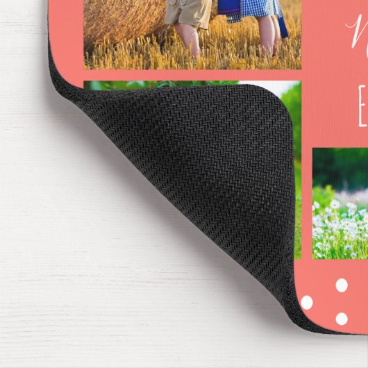 Foto Collage Best Nana Ever Coral Muismat (Hoek)