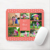 Foto Collage Best Nana Ever Coral Muismat (Met muis)