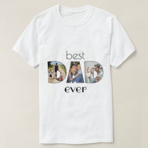 Foto Collage - beste DAD ooit T-Shirt