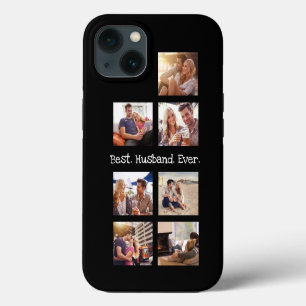 Foto collage Beste echtgenoot ooit in zwart wit iPhone 13 Hoesje